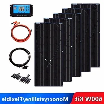 Zdjęcie produktu dla Panel solarny 120W - Monokrystaliczny i elastyczny - Do użytku w przyczepach, kamperach, łodziach lub w domu - 1 sztuka