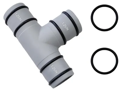 Image de Raccord en T pour tuyaux de piscine, diamètre 32 mm, pour rallonge de 1,25 pouce