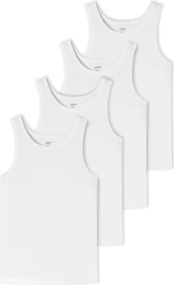 Produktbild von UNCOVER by SCHIESSER Herren Unterhemd 4er Pack - Serie "Uncover", Rundhals Weiß XL