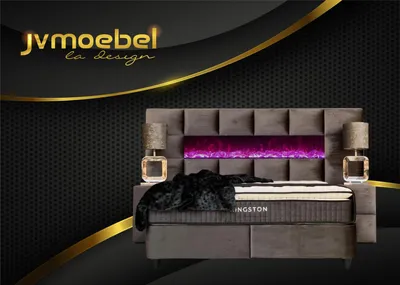 Image de Meubles Design Lit Moderne 2x Table de nuit 3pcs Chambre à coucher Set Luxe Lits Nouveau