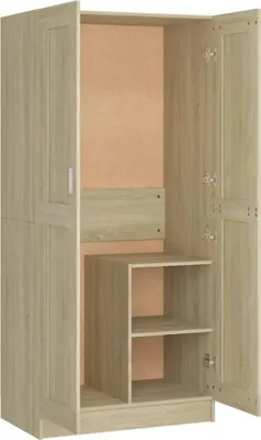 Obrázek produktu pro vidaXL Šatní skříň Sonoma Dub 82,5x51,5x180 cm výrobek ze dřeva