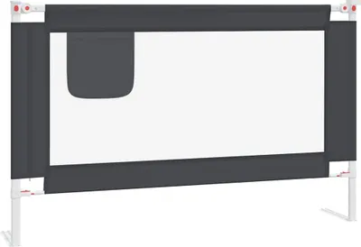 Obrázok produktu pre vidaXL Ochranný kryt postele pre batoľatá Tmavo šedá 120x25 cm Látka