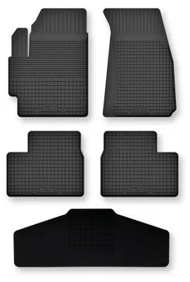 Imagen del producto de Alfombrillas de goma + túnel para Citroen C4 Cactus II desde 2018 (crossover) – juego de 5 piezas, negras, a medida – Wielganizator Semi-Universal
