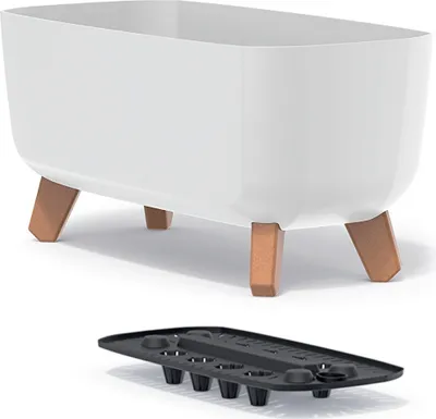 Obrázek produktu pro Prosperplast s.r.o. Květináč s nožičkami GRACIA CASE 39 cm, bílá