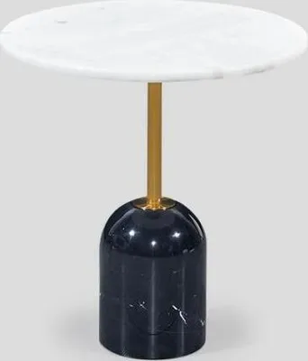 Image de Table basse blanche et noire Table à café Designer Salon Meubles Tables
