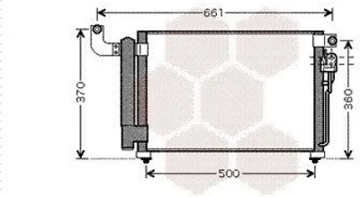 Produktbild von VAN WEZEL 83005082 Kondensator Klimaanlage Klimakondensator für KIA RIO II (JB) +Trockner