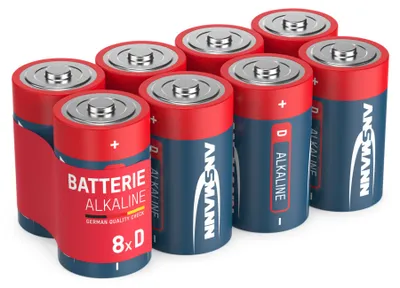 Produktbild von ANSMANN Alkaline Batterien Mono D LR20 1,5V, 8 Stück