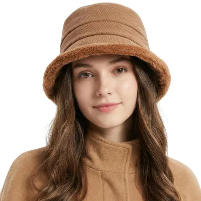 Produktbild von Fischerhut Damen Winter Fleece-gefüttert Khaki Einheitsgröße