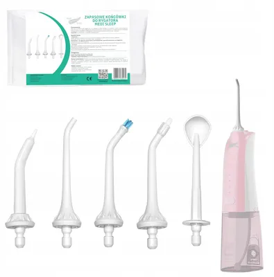 Zdjęcie produktu dla Końcówki do irygatora 5 szt zestaw dysze irygator dentystyczny Medi Sleep