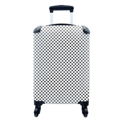 Produktbild von MuchoWow® Koffer Handgepäck Trolley Rollkoffer Kleine Reisekoffer mit 4 Rollen - Muster - Linie - Gestaltung - Farbe - Cabin Size < 55x40x23 cm & 55x40x20 cm - Fotokoffer - Kabinenkoffer - Boardgepäck - Reise-Box - Reisekoffer - Reisegepäck - Koffer mit Bild - Trolley für Kinder
