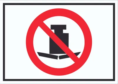 Produktbild von Keine schwere Last Symbol Schild A3 Rückseite selbstklebend