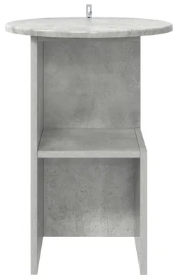 Produktbild von Möbel Couchtische - Grau - CLORIS Beistelltisch Betongrau Ø 39,5x55 cm Holzwerkstoff,7.2 Kg - 263611