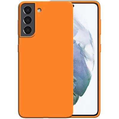 Image de Smartphonica Étui en silicone pour Samsung Galaxy S21
  Plus avec intérieur souple - Orange