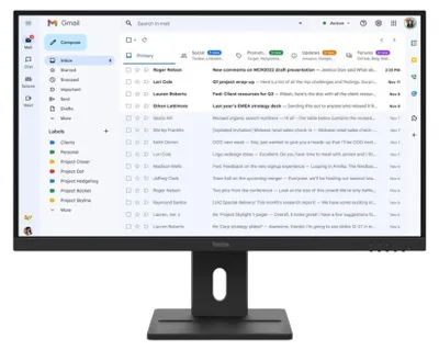 Produktbild von Lenovo Monitor 64BCMAT4EU / ThinkVision E27-40 Schwarz (27 ")