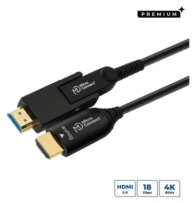 Image de Microconnect HDM191950V2.0DOP Câble HDMI 50 m HDMI type A (standard) HDMI type D (micro) Noir (HDM191950V2.0DOP)