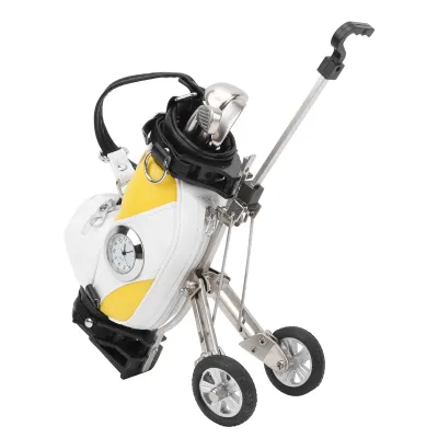 Zdjęcie produktu dla Zestaw długopisów golfowych, torba golfowa na biurko, mini torba golfowa, zestaw długopisów golfowych, zestaw upominkowy długopisów golfowych, torba na długopisy golfowe z zegarkiem