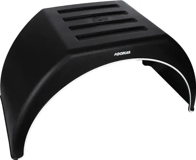Produktbild von DOMAR DK3115 Doppelkotflügel 14-16 Zoll aus Kunststoff für Pkw-Anhänger 915x450 mm als robuster schwarzer Radkasten