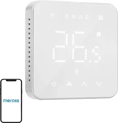 Produktbild von Smart Thermostat Boiler WLAN Heizungsthermostat Digital WiFi Raumthermostat Intelligente Wandthermostat Fußbodenheizungsthermostat für HomeKit, Siri, Google, Alexa Sprachfehl, Fernsteuerung, LED