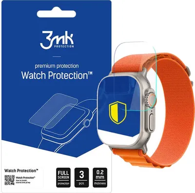 Produktbild von Hybridglas 3mk Watch Protection für Apple Watch Ultra 3/2/1 49 mm, 3 Stück