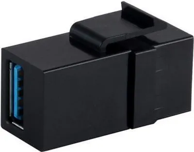 Produktbild von S/CONN maximum connectivity Netzwerk Adapter-Keystone Verbinder USB-A-Buchse 3.0, 5Gbps (08-10041)