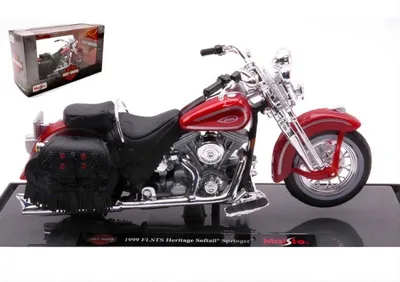 Obrázok produktu pre Maisto - HD - Motocykel - 1999 FLSTS Heritage Softail Springer, červená, blister, 1:18