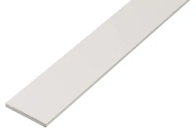 Produktbild von Flachstange Kunststoff 2000x50x3mm weiß Alberts Modell 477042 langlebig robust