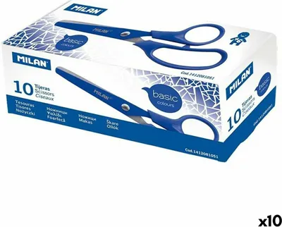 Produktbild von Schere Milan Blau Edelstahl (10 Stück)