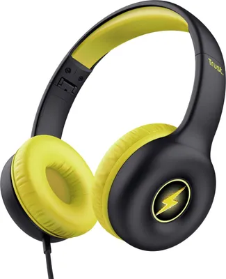 Image de TRUST Trust Nouna Headset Wired Head-band Calls/Music Black, Yellow