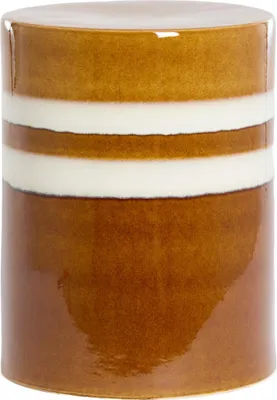 Immagine prodotto di Tavolino da caffè MOOCA in Vetroceramica cognac-bianco – Ø33x44 cm