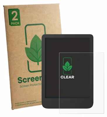 Produktbild von 2x ScreenLeaf Schutzfolie für Tolino Shine 5 2024 Displayschutz Display Schutz Folie Klar Transparent