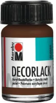 Produktbild von Marabu 1130 39 040 Decorlack Acryl, Mittelbraun 040, 15 ml