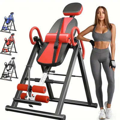 Produktbild von Inversionsgerät - Umkehrbrett - Rückenübungsgerät - Wirbelsäulen-Dehngerät - Klappbare Fitnessbank - Klappbar