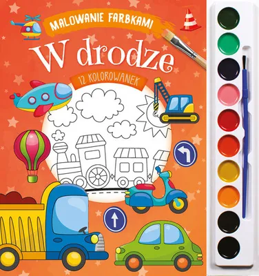 Obrázek produktu pro Malowanie farbkami. W drodze - Opracowanie Zbiorowe (Malbücher für Kinder auf Polnisch)
