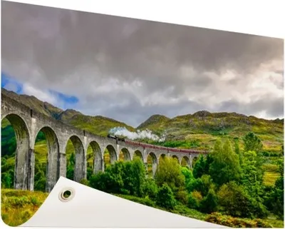 Produktbild von Gartenposter - 120x80 cm - Schottischer Landschaftsfotodruck  - Modernes Wandbilder - Natur