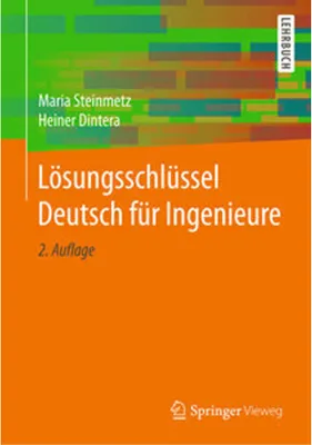 Immagine prodotto di Lösungsschlüssel Deutsch für Ingenieure