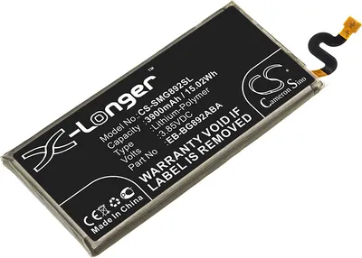 Produktbild von TECHTEK Akku Kompatibel mit [Samsung] Galaxy S8 Active, Galaxy S8 Active TD-LTE, SM-G892A, SM-G892U Ersetzt EB-BG892ABA