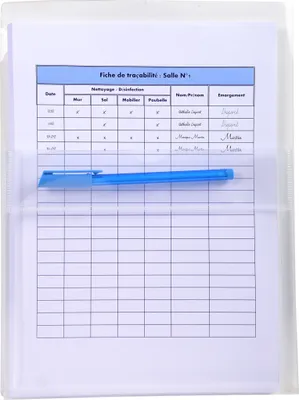 Produktbild von Exacompta 10x 2 Schutzhüllen selbstklebend PP A4 Übergröße Kristall 56300E