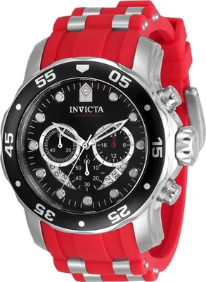 Zdjęcie produktu dla Invicta Pro Diver 34009 Zegarek Męski - Mechanizm Kwarcowy - Stal Nierdzewna z Czarną Tarcza - 48 mm