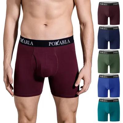 Productafbeelding van POKARLA Heren Klassieke Retroshorts, Meerdere kleuren, Maat L