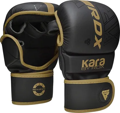 Produktbild von RDX MMA Boxhandschuhe Grappling-Training Kickboxen Kampf Muay Thai, Leder Sparring Mitts, Matt