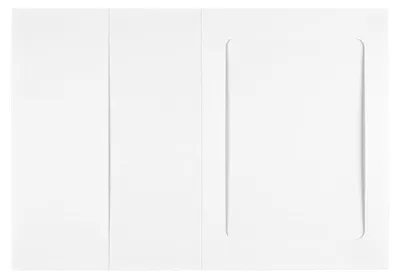 Produktbild von Fotomappe 15,6 x 21,5 cm mit Passepartout und Einstecktasche, Weiß - 10er Pack