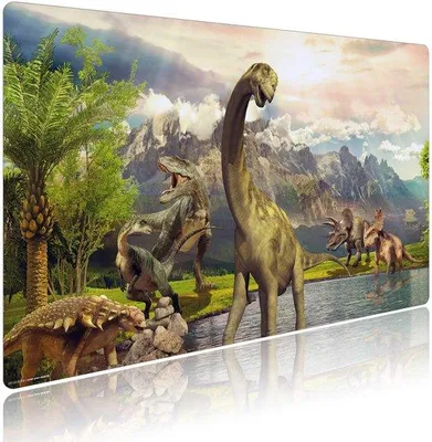 Produktbild von Wasserdichtes Bureaumat mit Dinosaurusthema für Kinder und Erwachsene
