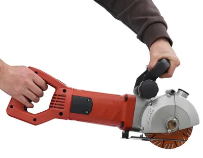 Produktbild von Wandschlitzfräse - 4800 W Kupfermotor - 6200 U/min - Laserführung - Einstellbare Schnitttiefe und -Breite - 5 Sägeblätter - Wasserpumpe und Leckageschutz