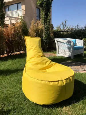 Image de Hanah Home, Aktif - Yellow, pouf, jaune, 60 x 30 x 70 cm