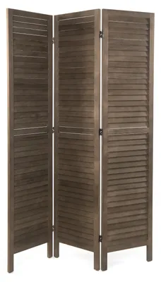 Produktbild von RAUMTEILER "COTTAGE" | 3-teilig, Holz | Paravent | Farbe: coffee