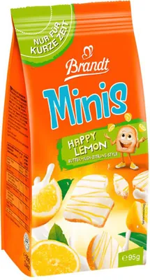 Produktbild von Brandt Minis Happy Lemon Zwieback Buttermilch Zitrone Style 95g