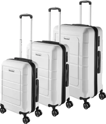 Produktbild von tectake® Reisekofferset Brice 3-teilig aus robustem ABS-Kunststoff mit Polycarbonat-Beschichtung