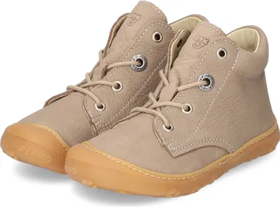 Image de Pepino Chaussons de marche pour garçons Chaussures basses Gris Cuir Taille:24