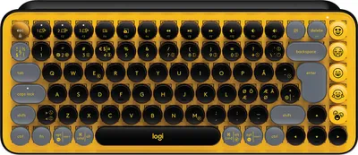Produktbild von Logitech POP Keys - Tastatur - kabellos - Bluetooth LE, Bluetooth 5.1 - QWERTY - Pan-Nordic - Tastenschalter: Brown Tactile - Blast