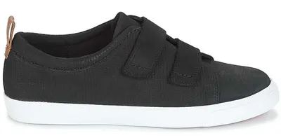 Zdjęcie produktu dla Clarks Glove Daisy czarne skórzane trampki dziecięce na rzep 35,5